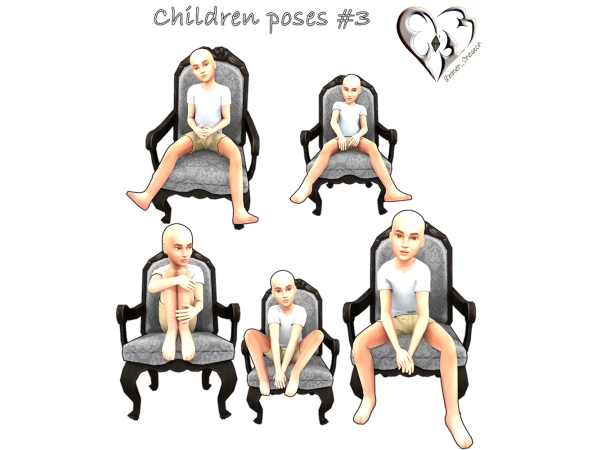 Mix Children poses 3 - The Sims 4 Custom Content