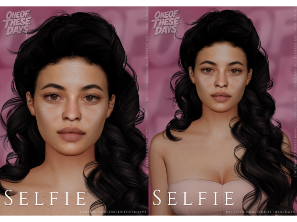 Selfie - SKIN/SKINOVERLAY + facemask, contouring, eyeshadow, blush, lipstick & tray files