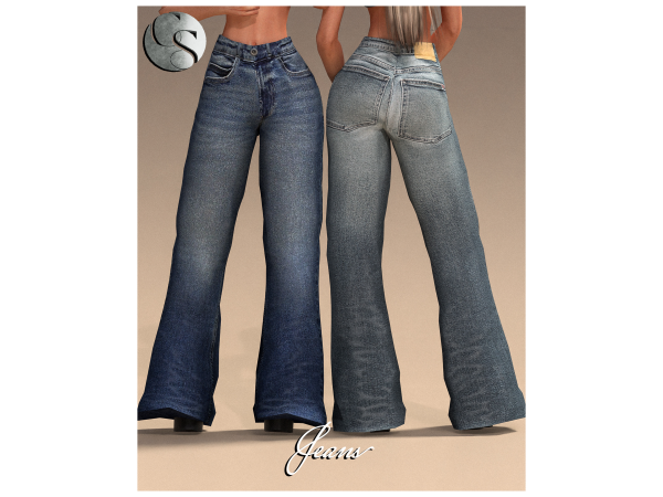 Alpha CAMUFLAJE Autumn Aura Jeans - The Sims 4 Custom Content