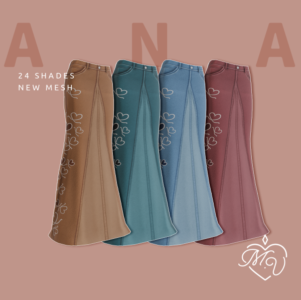 Maxis Match Ana Skirt by simsfinds - The Sims 4 Custom Content