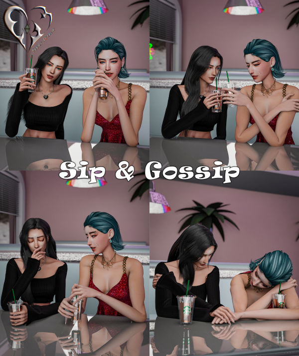 Mix Sip Gossip by simmer_creator - The Sims 4 Custom Content