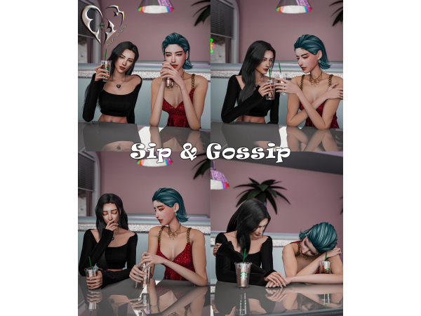 Mix Sip Gossip - The Sims 4 Custom Content