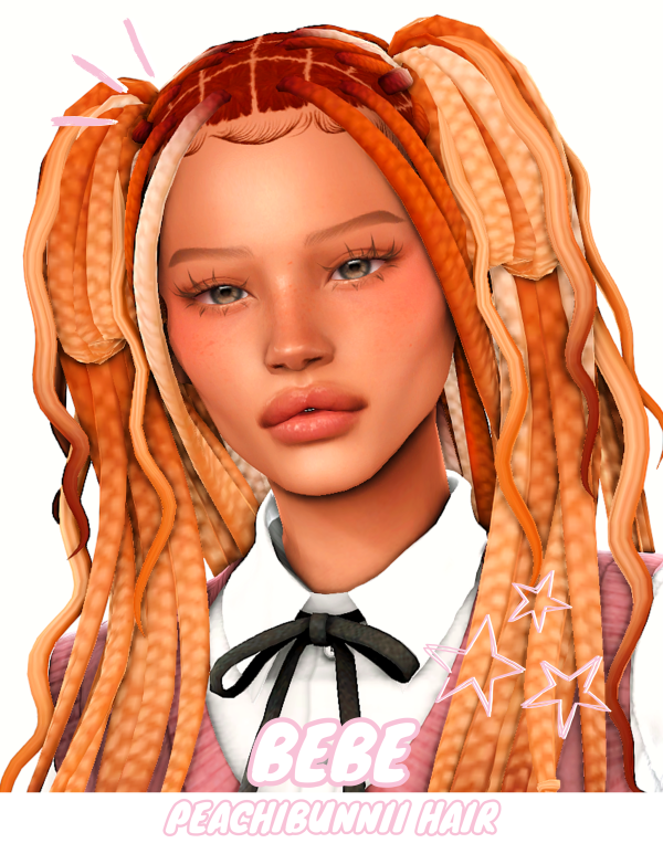 Maxis Match Bebe Hair by simsfinds - The Sims 4 Custom Content
