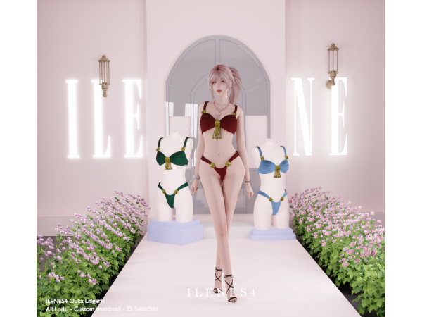 Alpha ILN Ouka Lingerie - The Sims 4 Custom Content