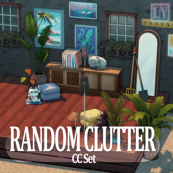 Maxis Match Random Clutter by simsfinds - The Sims 4 Custom Content