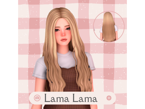 Maxis Match Hair Renata by LamaLamaLove - The Sims 4 Custom Content