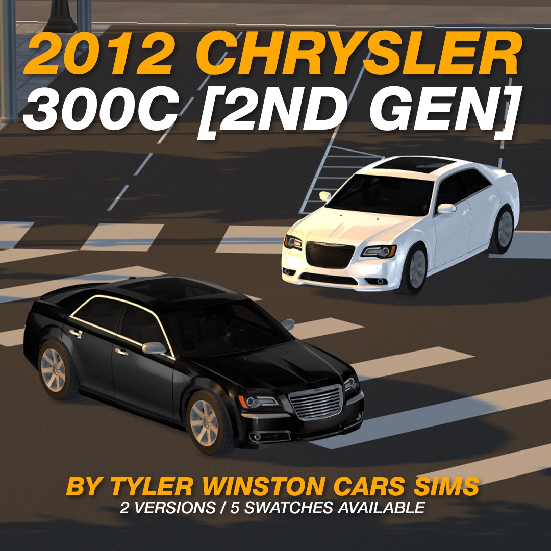 Alpha Tyler Winston Cars 2012 Chrysler 300C by tylerwcars - The Sims 4 Custom Content