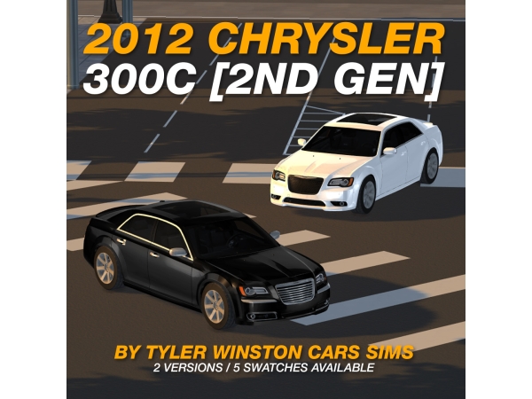 Alpha Tyler Winston Cars 2012 Chrysler 300C - The Sims 4 Custom Content