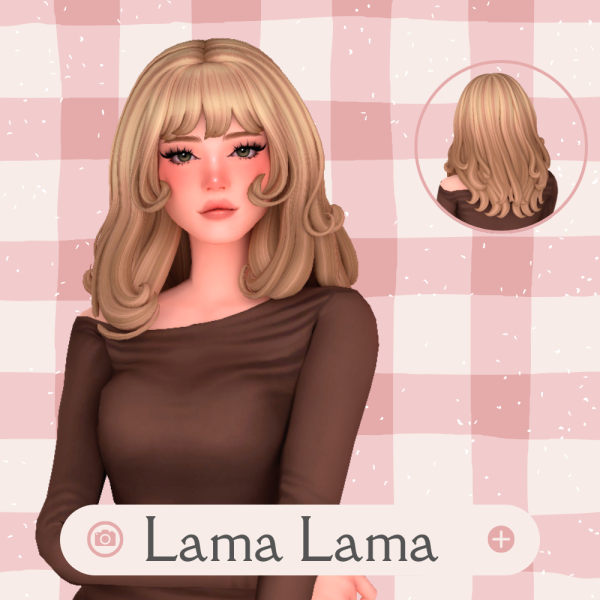 Maxis Match Hair Monica by simsfinds - The Sims 4 Custom Content