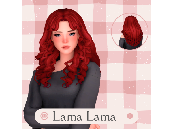 Maxis Match Hair Faye by LamaLamaLove - The Sims 4 Custom Content