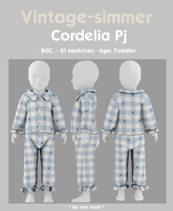 Alpha Cordelia Pajamas simmer by simsfinds - The Sims 4 Custom Content