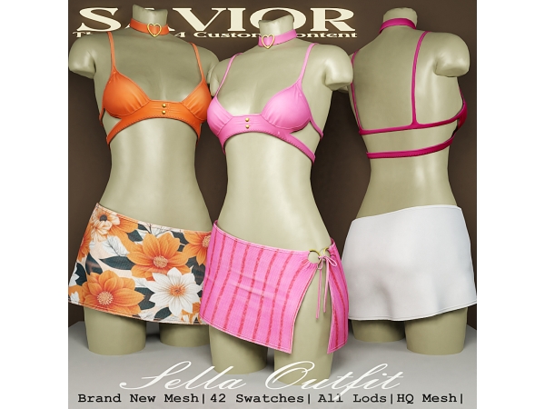 Alpha Svr_Sella Alexxa Outfit - The Sims 4 Custom Content
