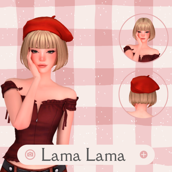 Maxis Match Hair Rossa by simsfinds - The Sims 4 Custom Content
