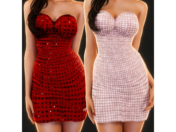 Mix Louise Dress - The Sims 4 Custom Content