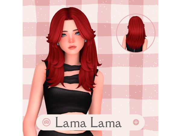 Maxis Match Hair Leta by LamaLamaLove - The Sims 4 Custom Content