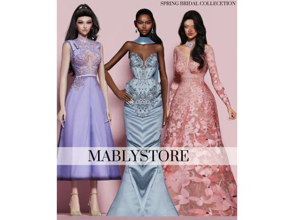 Alpha BRIDAL COLLCETION by Mably - The Sims 4 Custom Content