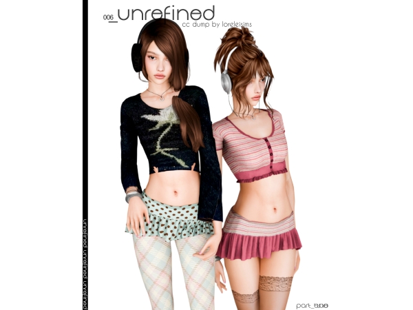 Alpha 006 unrefined dump vol1 by loreleisimss - The Sims 4 Custom Content