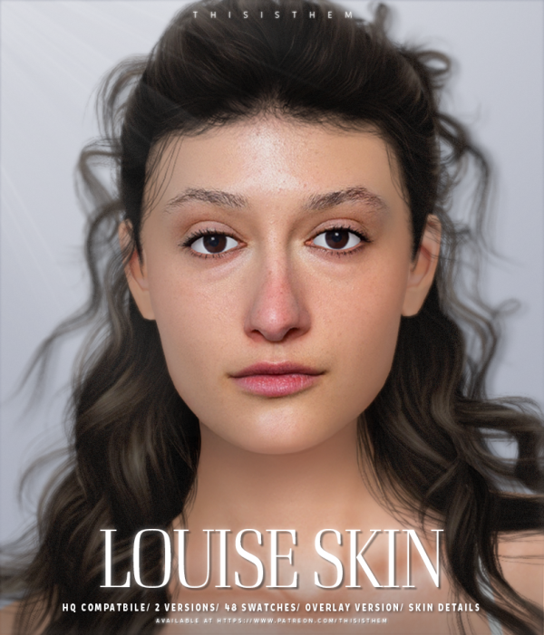 Alpha Louise Skin Sim by simsfinds - The Sims 4 Custom Content