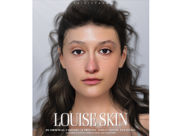 Alpha Louise Skin Sim by thisisthem - The Sims 4 Custom Content