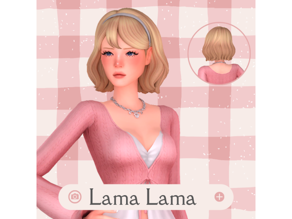 Maxis Match Hair Darcie by LamaLamaLove - The Sims 4 Custom Content