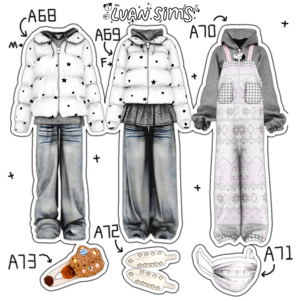 Alpha [LVAN]Collection 9 A68 A69 A70 A71 A72 A73 by simsfinds - The Sims 4 Custom Content
