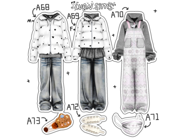 Alpha [LVAN]Collection 9 A68 A69 A70 A71 A72 A73 - The Sims 4 Custom Content
