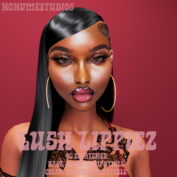 Alpha Lush Lippiez by simsfinds - The Sims 4 Custom Content