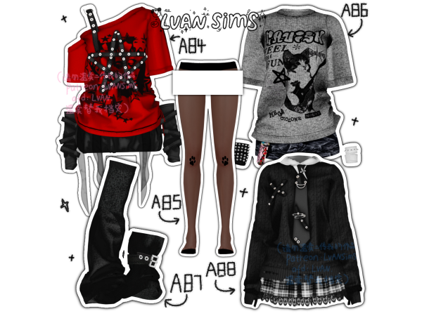 Alpha [LVAN]Collection 12 A84 A85 A86 A87 A88 - The Sims 4 Custom Content
