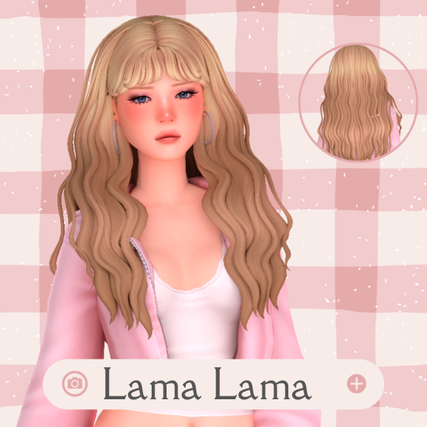 Maxis Match Hair Serena by simsfinds - The Sims 4 Custom Content