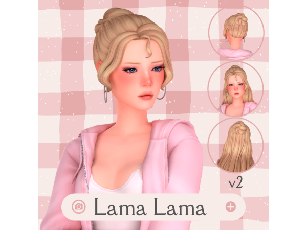 Maxis Match Hair Mirta by LamaLamaLove - The Sims 4 Custom Content