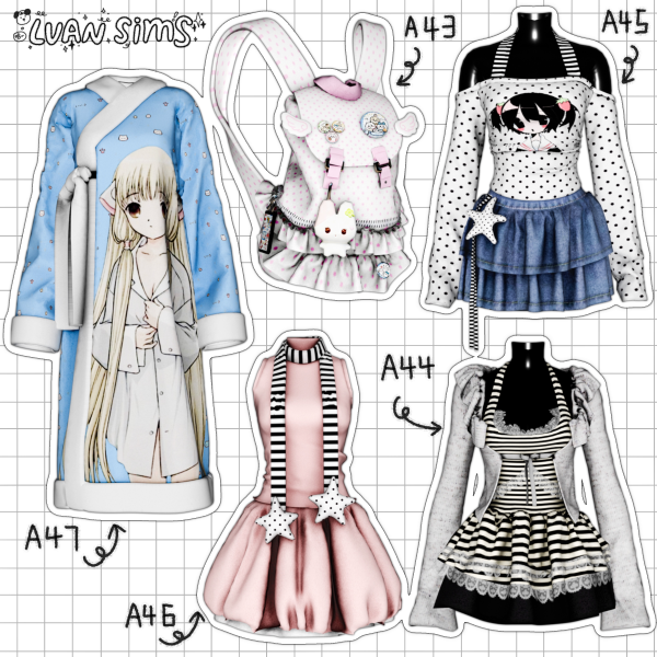 Alpha [LVAN]Collection 4 A43 A44 A45 A46 A47 by simsfinds - The Sims 4 Custom Content