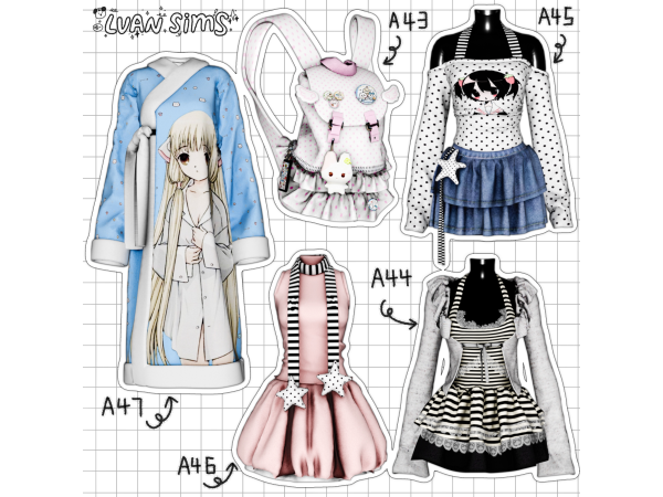 Alpha [LVAN]Collection 4 A43 A44 A45 A46 A47 - The Sims 4 Custom Content