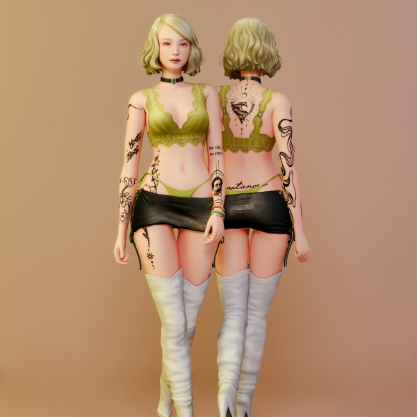 Mix Starlight Muse Tattoo Set by simsfinds - The Sims 4 Custom Content