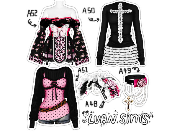 Alpha [LVAN]Collection 5 A48 A49 A50 A51 A52 - The Sims 4 Custom Content