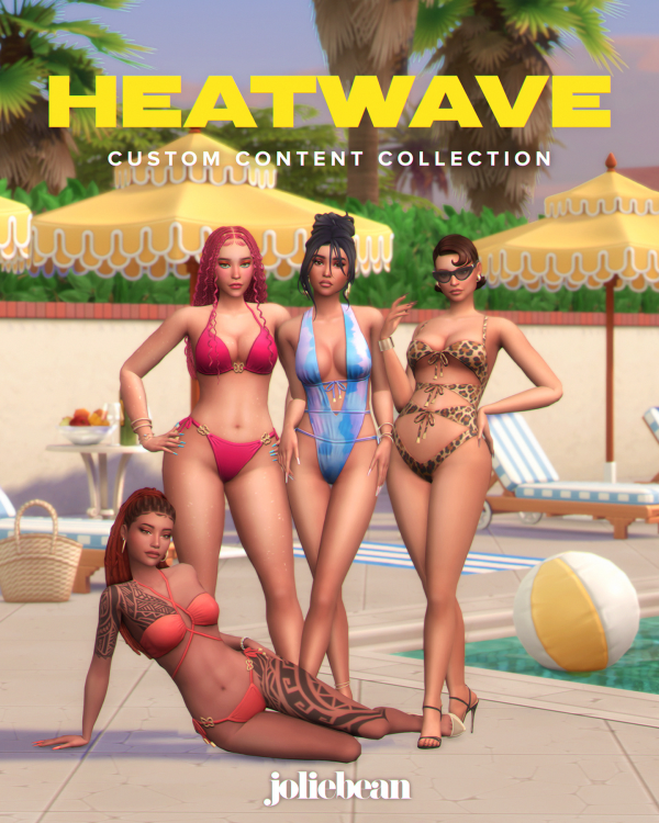 Maxis Match Heatwave Set by simsfinds - The Sims 4 Custom Content