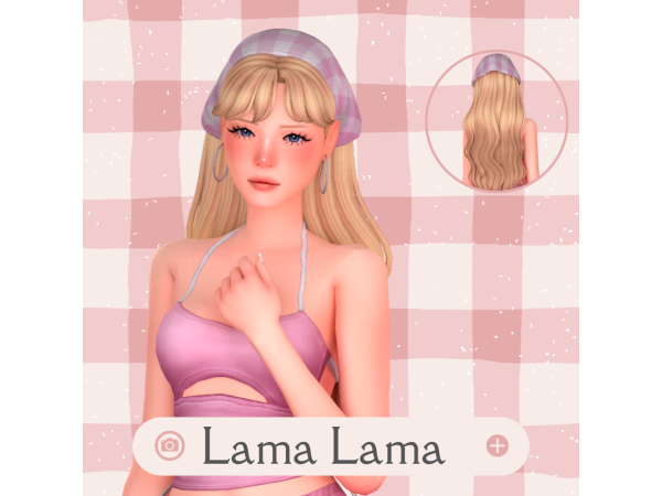 Maxis Match Hair Carreen by LamaLamaLove - The Sims 4 Custom Content