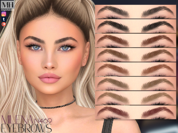 Alpha Milena Eyebrows - The Sims 4 Custom Content