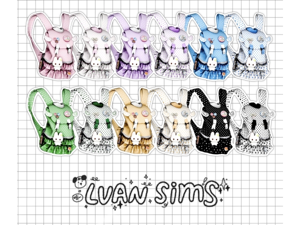 Alpha [LVAN]Millennium Backpack A43 - The Sims 4 Custom Content