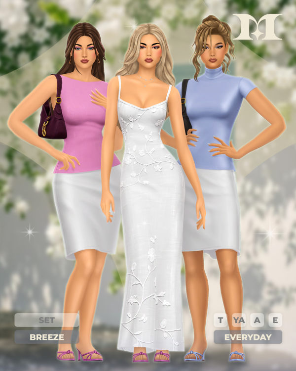 Maxis Match Breeze Set by simsfinds - The Sims 4 Custom Content