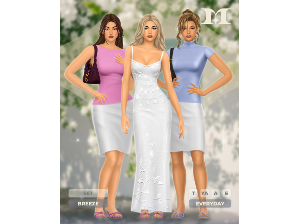 Maxis Match Breeze Set by milliancc - The Sims 4 Custom Content
