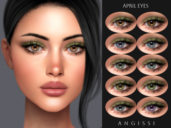 Alpha April Eyes by ANGISSI - The Sims 4 Custom Content