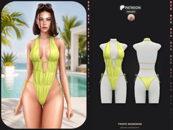 Alpha Tropic Monokini P274 - The Sims 4 Custom Content