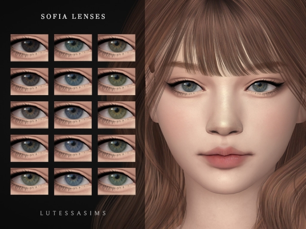 Alpha Sofia Eye Lenses - The Sims 4 Custom Content
