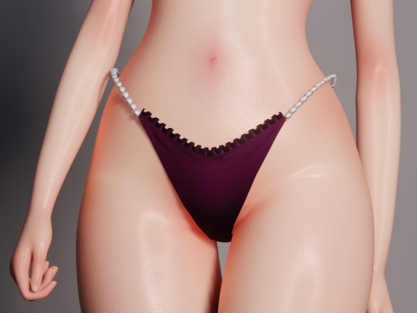 Alpha Sea Foam Bikini Bottom - The Sims 4 Custom Content