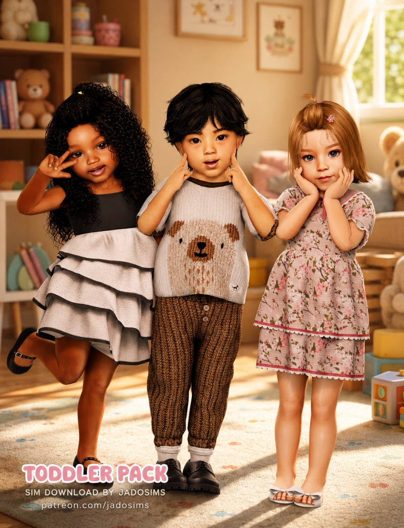 Alpha Toddler Pack (Sim Download) by shopwithflynnn - The Sims 4 Custom Content