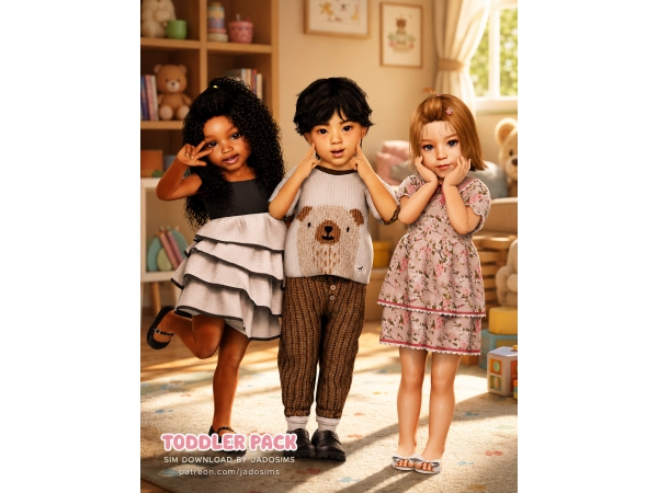 Alpha Toddler Pack (Sim Download) - The Sims 4 Custom Content
