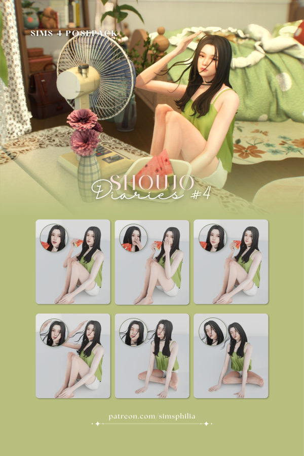 Mix shoujo diaries 4 by simsfinds - The Sims 4 Custom Content