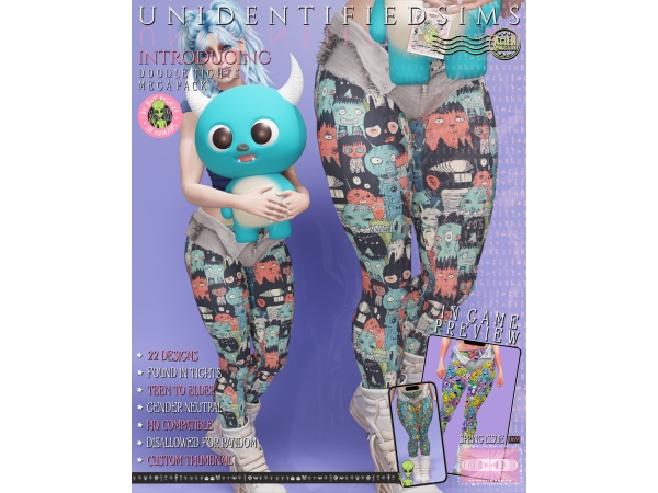 Mix Doodle Tights Mega Pack Issue 69 - The Sims 4 Custom Content