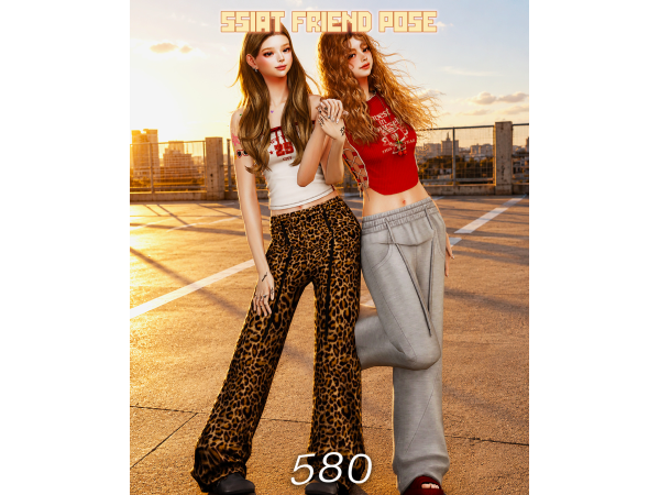 Mix Girls just wanna have sun by sims4ssiat - The Sims 4 Custom Content