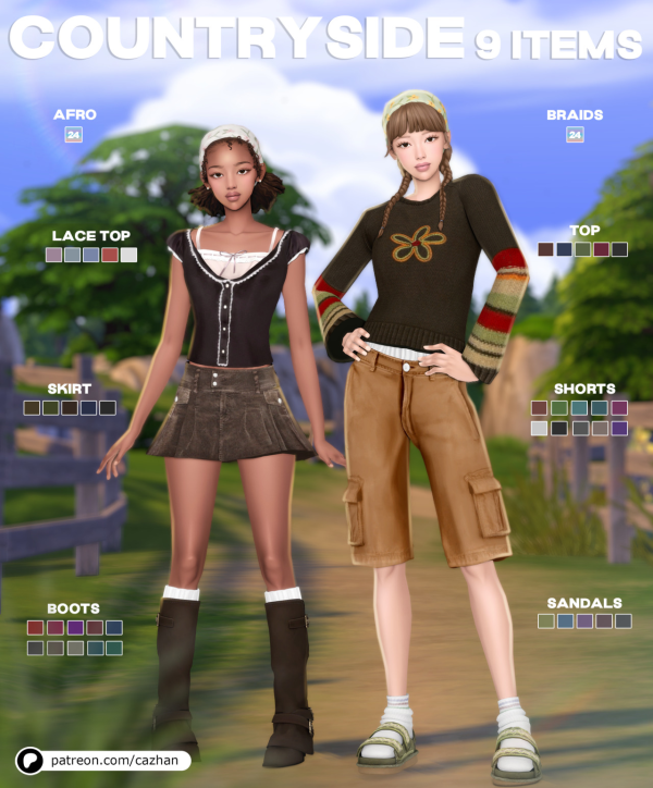 Maxis Match [countryside] by simsfinds - The Sims 4 Custom Content